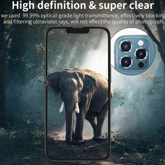 Camera lens tempered glass protector for iPhone 13 Pro, iPhone 13 Pro Max - Picture 4 of 8